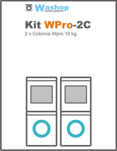 Kit WPro-2C Colonna senza gettoniera