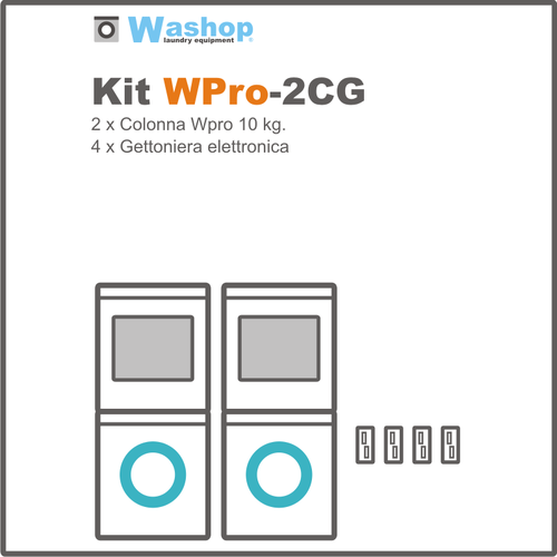 Kit Wpro2CG Colonna con gettoniera